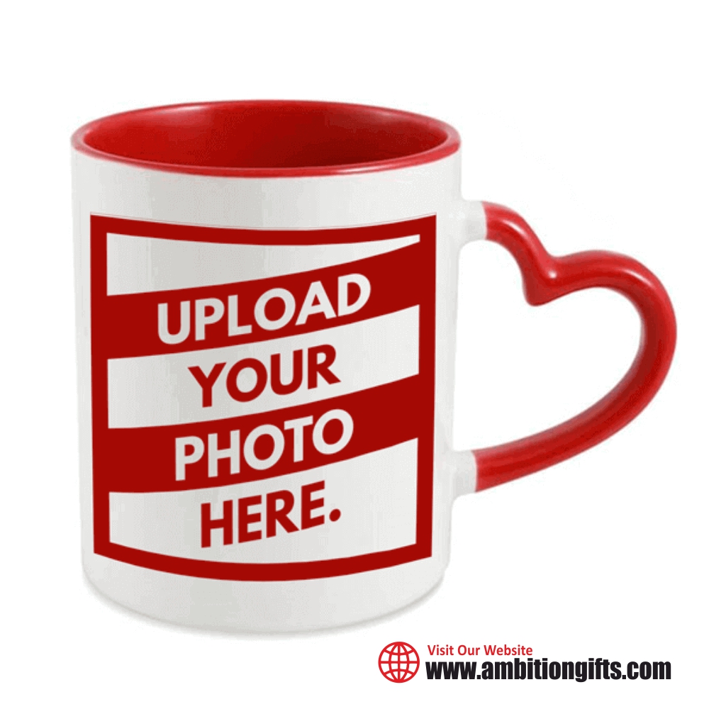 Heart Handle Mug Handle Color Sublimation Mug