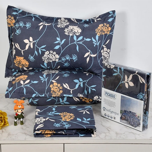 King Size Book Fold Designer Bedsheet