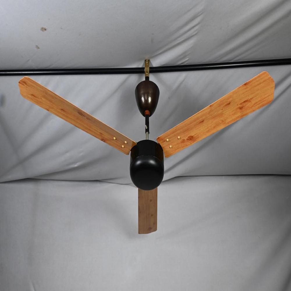 Bldc Ceiling Fan - Mild Steel Construction, 48 Inch Size, Brown Color, 3 Blades, 7 Speed Modes, 5 Star Energy Efficiency, Remote Operated