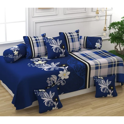 Printed Diwan Set - Feature: Washable