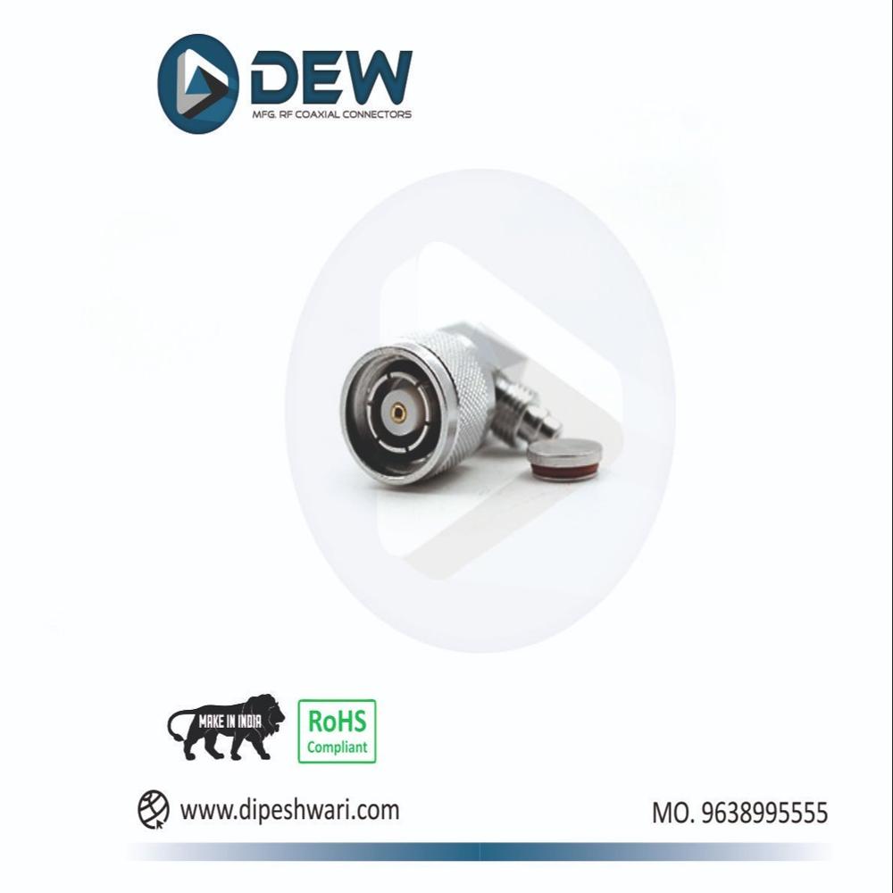 RP TNC MALE RIGHT ANGLE CRIMP CONNECTOR