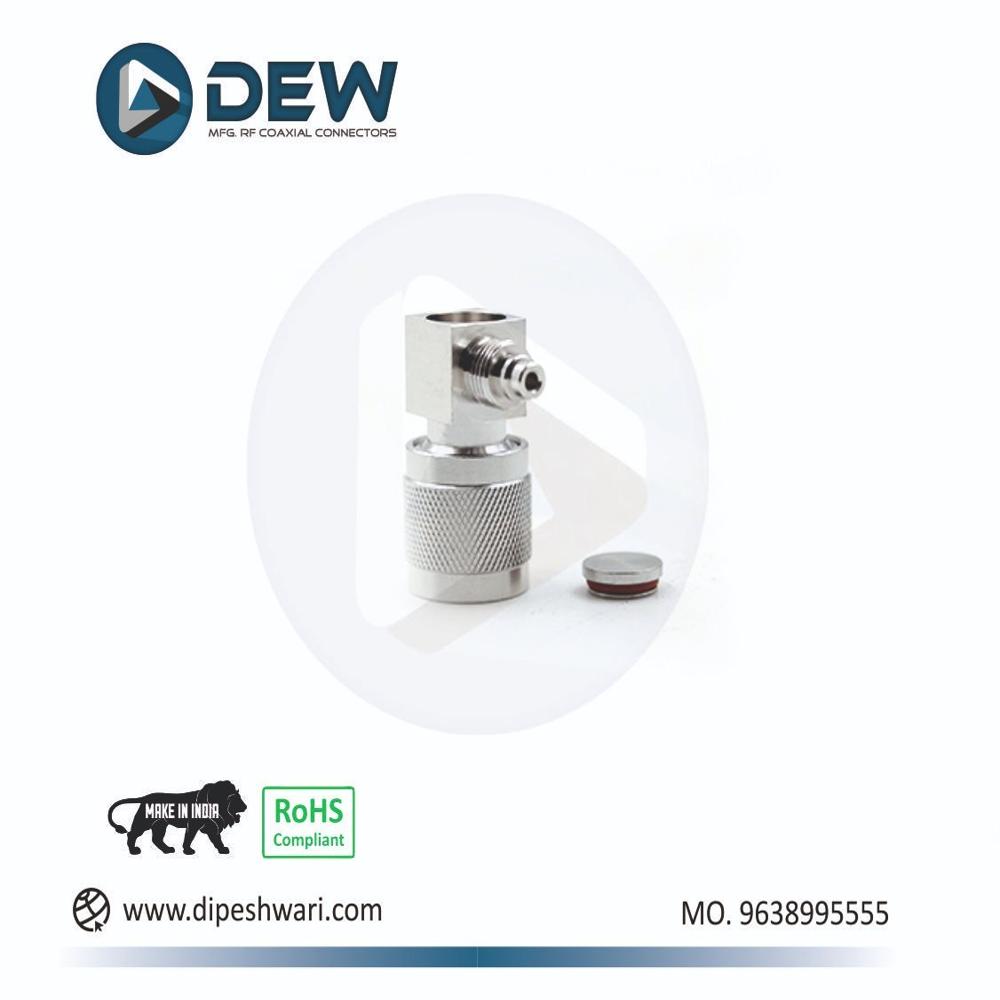 RP TNC MALE RIGHT ANGLE CRIMP CONNECTOR