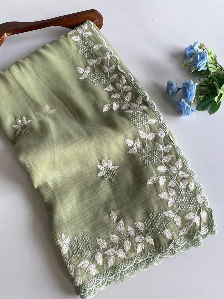 shimmer georgette saree