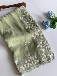 shimmer georgette saree