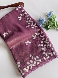 shimmer georgette saree