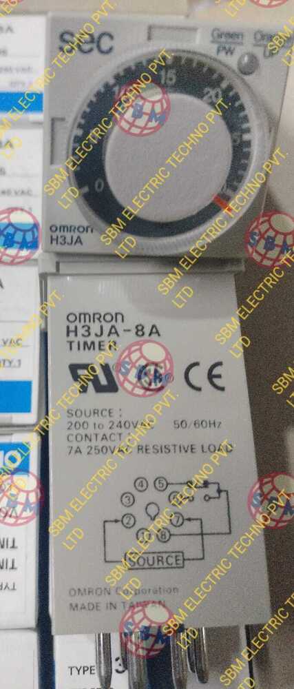 OMRON TIMER, H3JA-8A 5S 240VAC