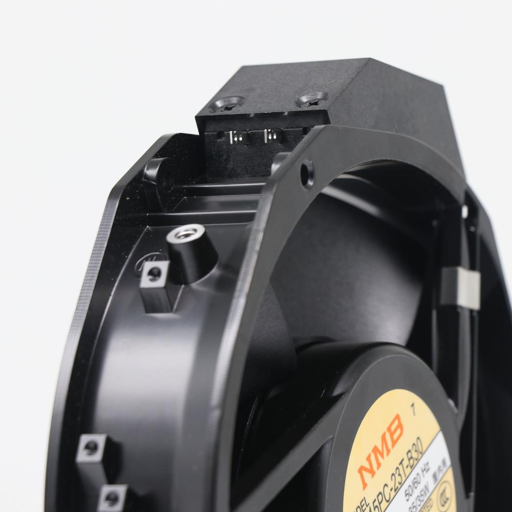 NMB 5915PC-23T-B30-A00 15038PB-B3L-EP-00 230V AC 35W 172X150X38MM Aluminum Frame Cabinet Axial Cooling Fan 5915PC-23T-B30
