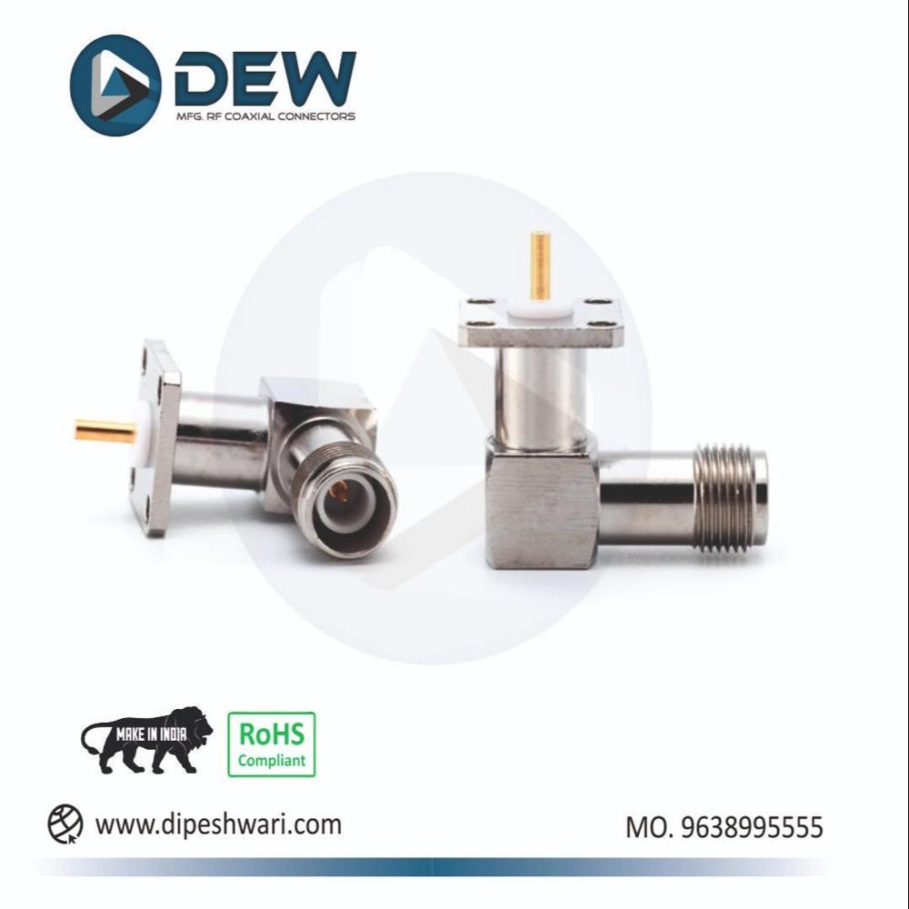 RP TNC Female 4hole Flange Mount