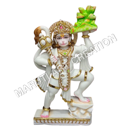 Veer Hanuman Statue - Color: White