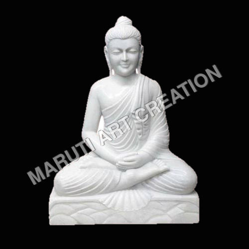 White Marble Buddha Statue - Feature: Durable