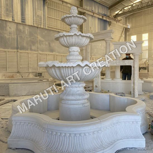 White Marble Fountain
