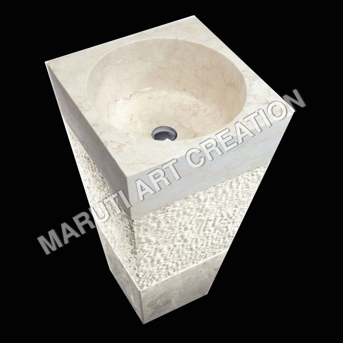 Marble Pedestal Basin - Feature: High Quality