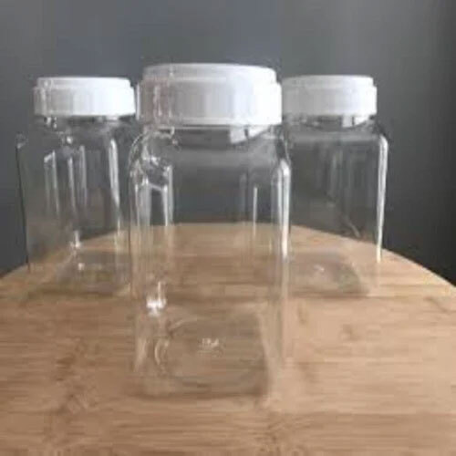 Transparent Plastic Jar - Capacity: 1 Ltr