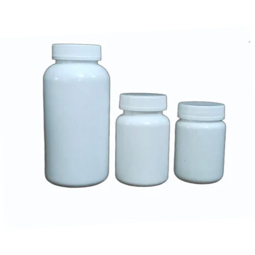 Plastic Capsule Container - Color: White