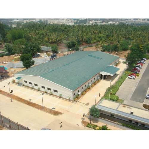 9500Sq Feet Prefabricated Site Office - Color: White Green