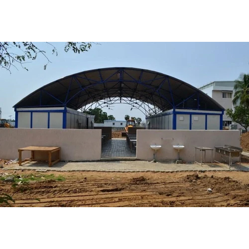 500Sq Feet Prefabricated Site Office - Color: White