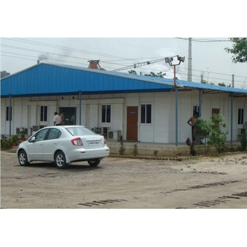 2200Sq Feet Prefabricated Site Office - Color: White Blue
