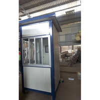 5feet Portable Puf Security Cabin - Color: White Blue