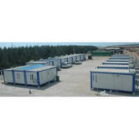 40Feet Prefabricated Staff Accommodation - Color: White Blue