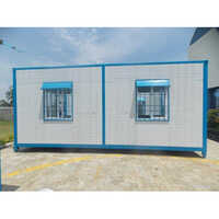 10feet Staff Accommodation Pvc Container - Color: White Blue