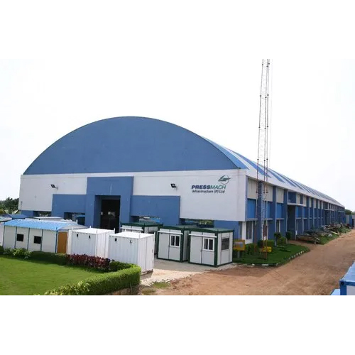 6800Sq Feet Prefabricated Factory Shed - Color: Blue White
