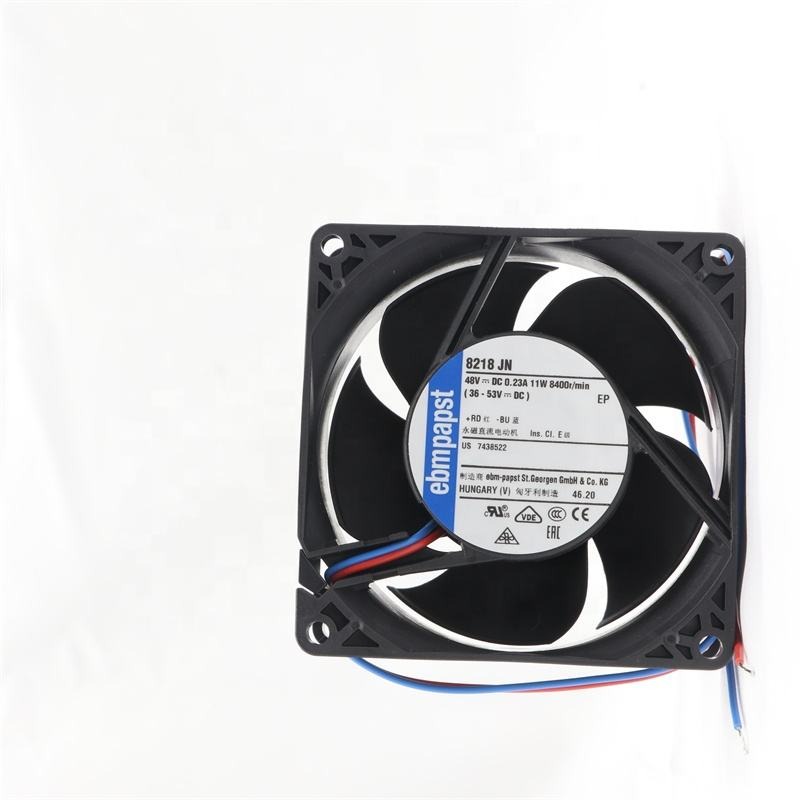 ebmpapst 8218JN 48V DC 11W 8400RPM 8038 80x80x38mm 8cm 132m3/h Ball Bearing High End Equipment Axial Cooling Fan
