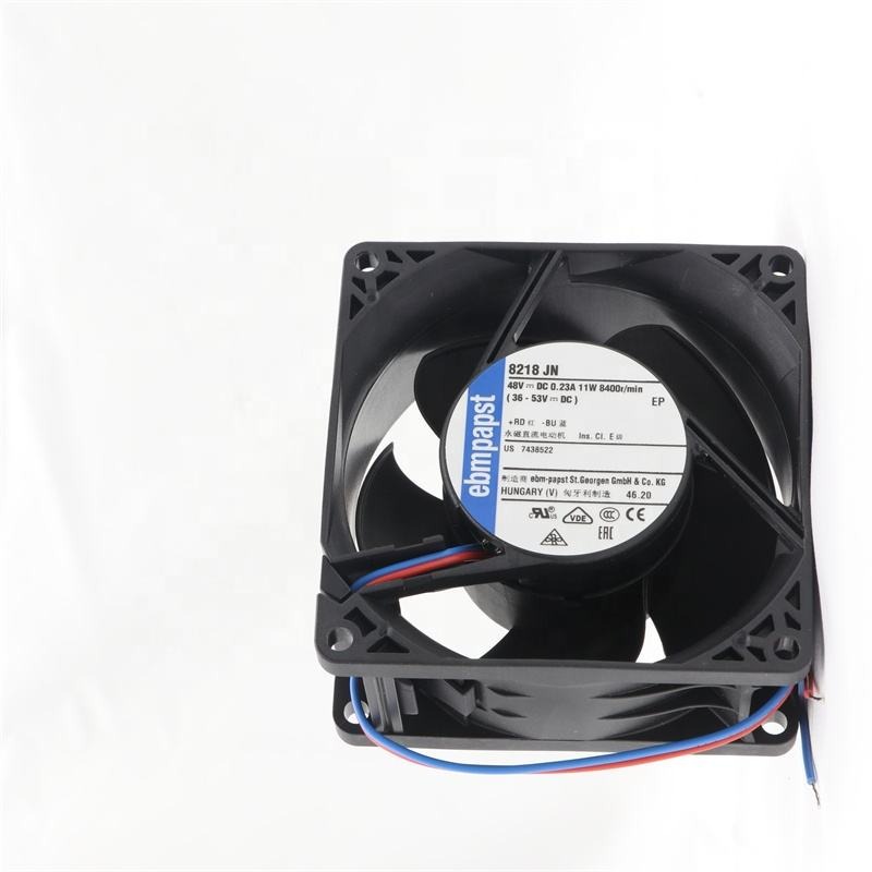 ebmpapst 8218JN 48V DC 11W 8400RPM 8038 80x80x38mm 8cm 132m3/h Ball Bearing High End Equipment Axial Cooling Fan
