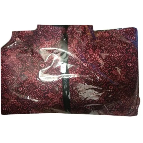 Maroon Poly Crepe Half Sleeve Jacket