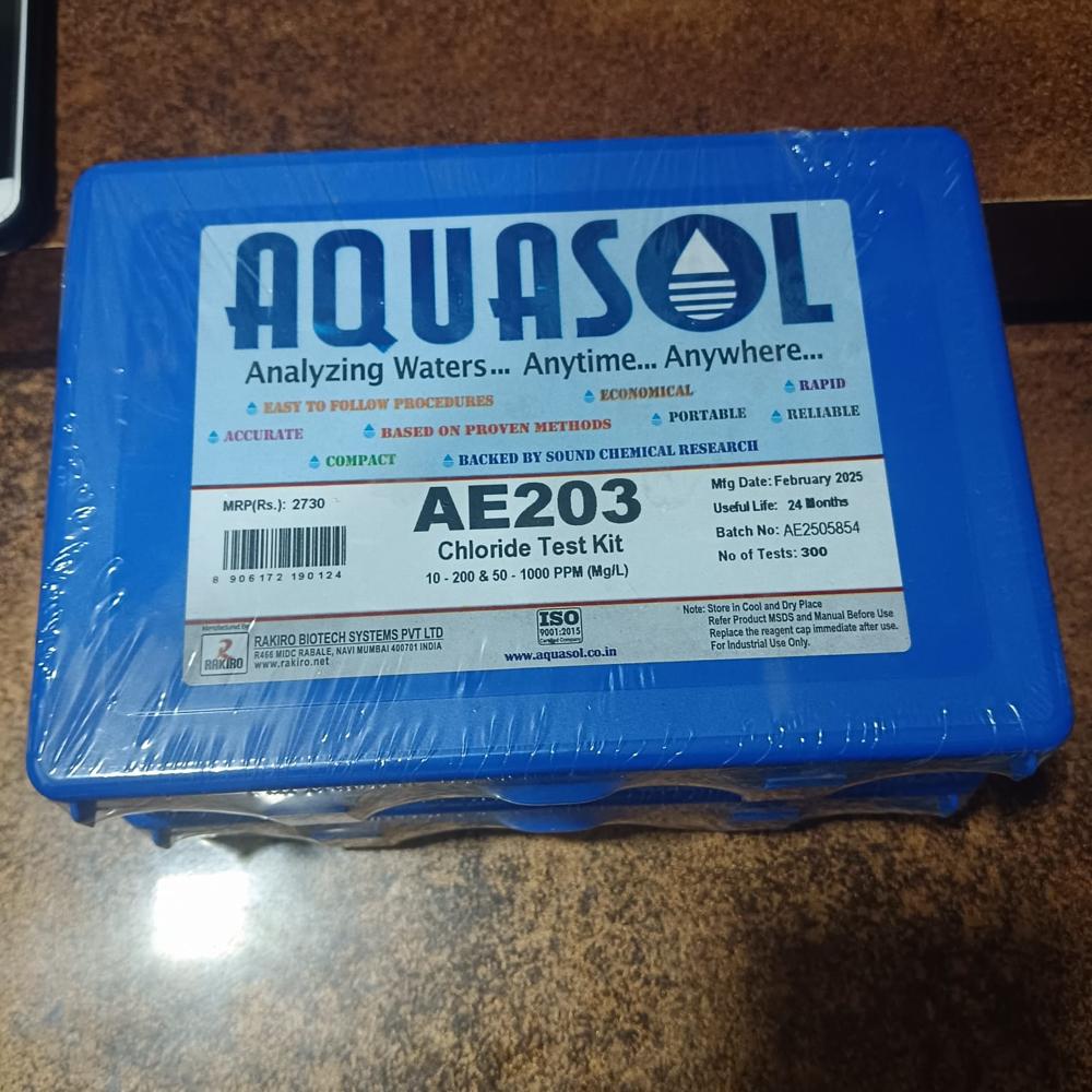 Chloride Test Kit, Aquasol, Ae-203 - Automation Grade: No