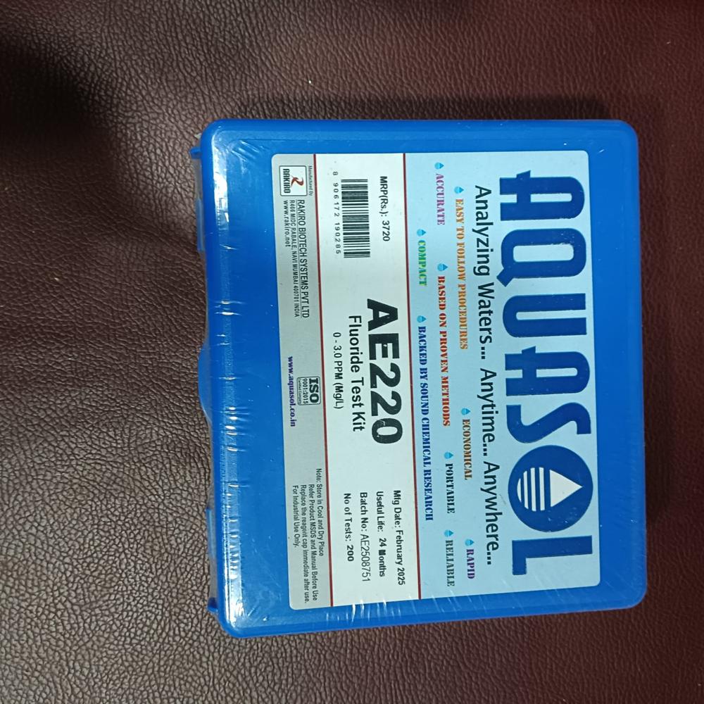 Fluoride Test Kit, Aquasol, AE-220