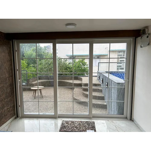 5 फीट UPVC 3 ट्रैक स्लाइडिंग विंडो