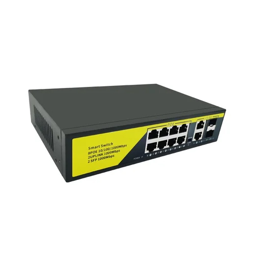 Gait Tech 8 Port Poe Switch With 2 Giga Up Link
