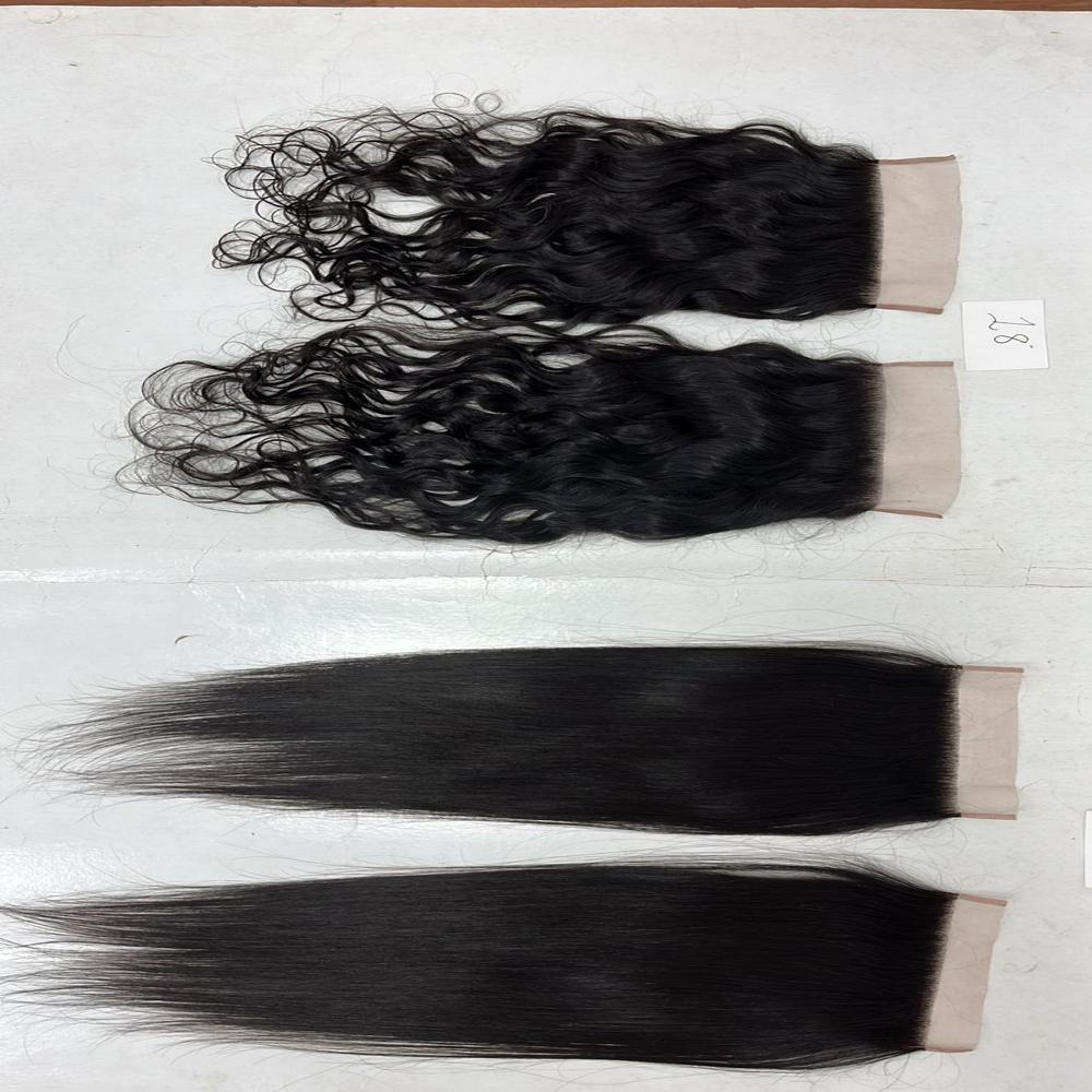 Straight black human hair 