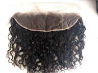 Raw Unprocessed Human Hair Natural Color Transparent Lace Frontal