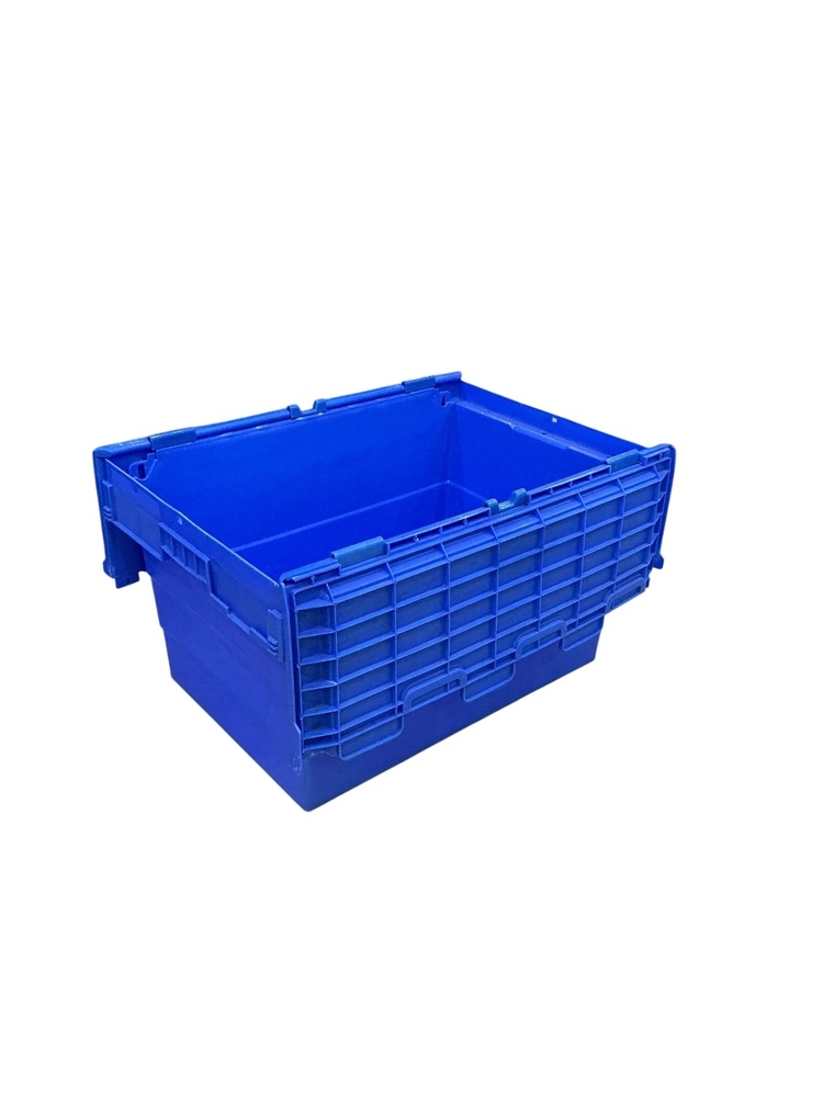 Attached Lid And Bail Arm Crates - Material: Plastic