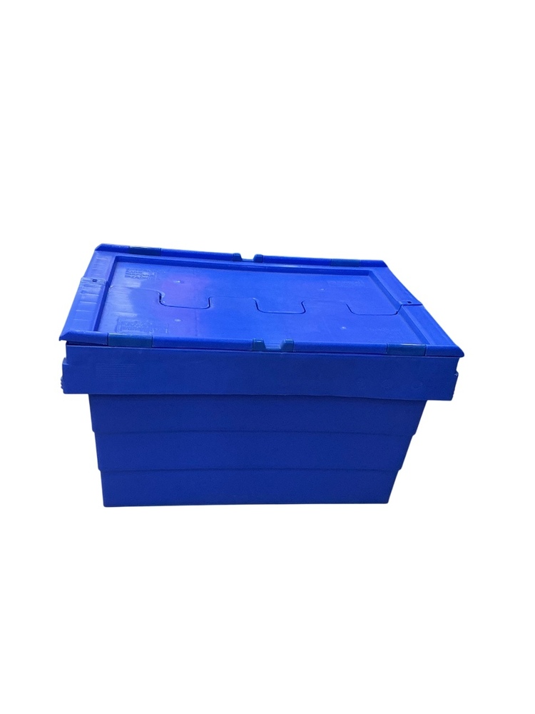 Attached Lid And Bail Arm Crates - Material: Plastic