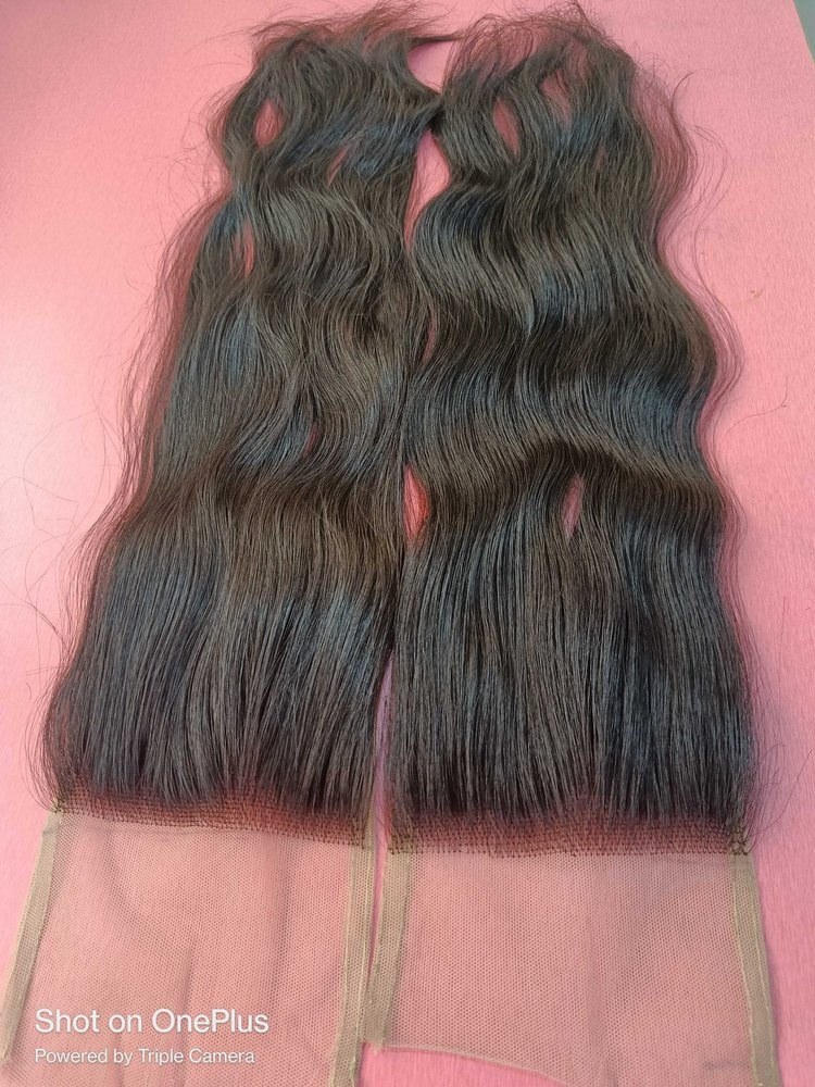 Black Swiss Lace Straight Human Hair Closure