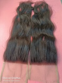 Black Swiss Lace Straight Human Hair Closure