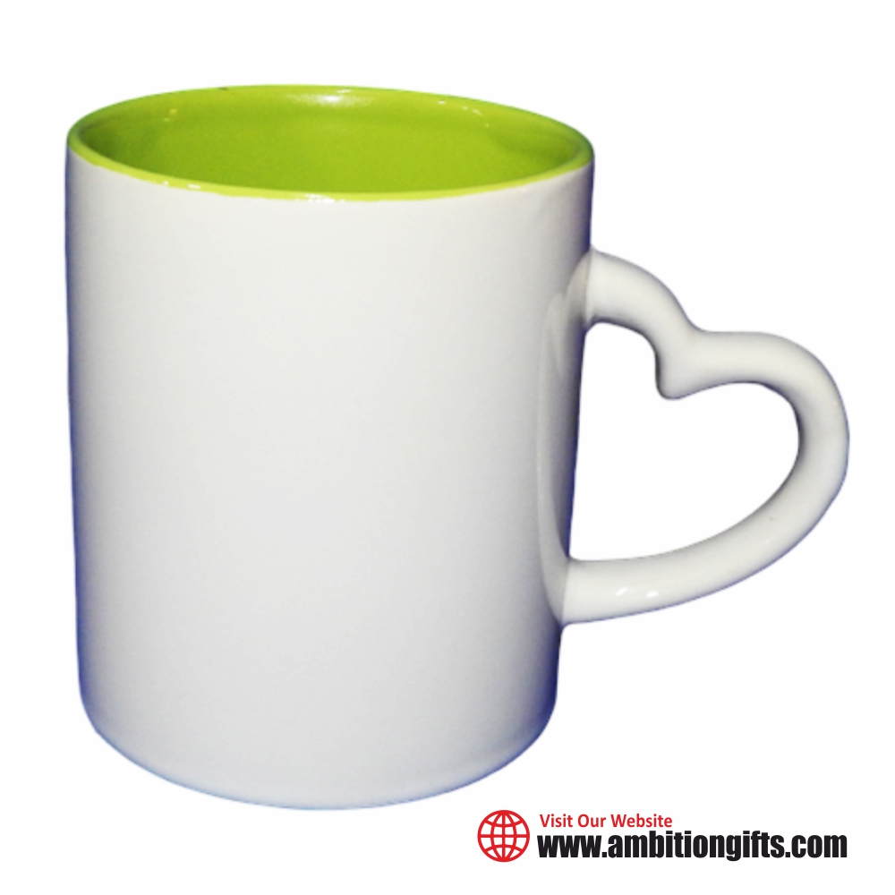 Heart Handle Mug Inside Colored Mug