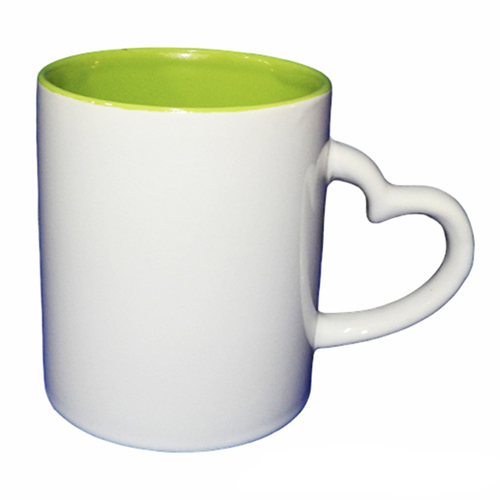 Heart Handle Mug Inside Colored Mug