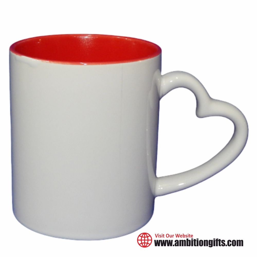 Heart Handle Mug Inside Colored Mug