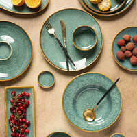 Ceramic Dinner Set - Color: Green