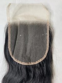 Indian 100% Human Hair 5X5 Lace Closure Wavy Hair