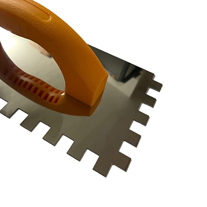 Facile Brand Tile Trowel 6mm Notch - Color: Yellow Silver