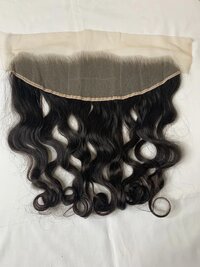 Indian Unprocessed Temple Human Hair 13X4 Transparent Lace Frontal Weave
