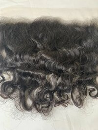 Indian Unprocessed Temple Human Hair 13X4 Transparent Lace Frontal Weave