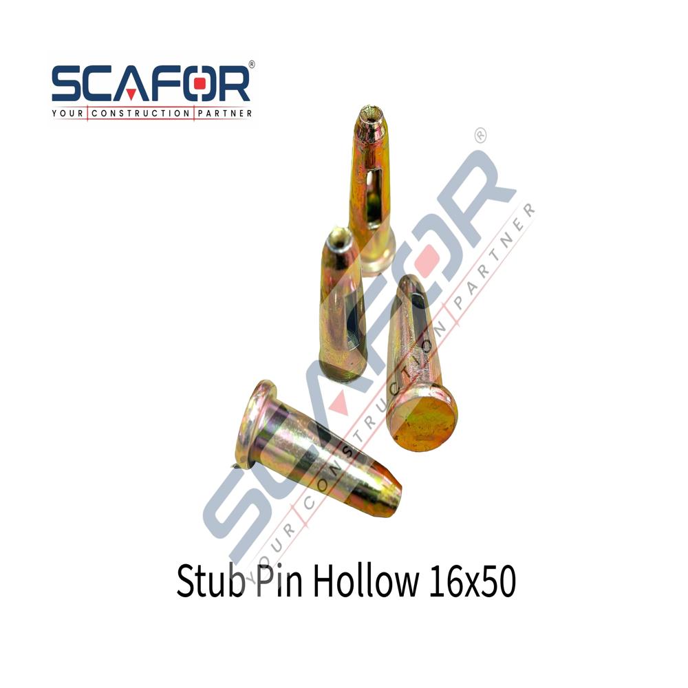 Stub Pin - Mild Steel, 50 Mm Size, Brown Color | Industrial Use For Anchoring And Formwork Applications