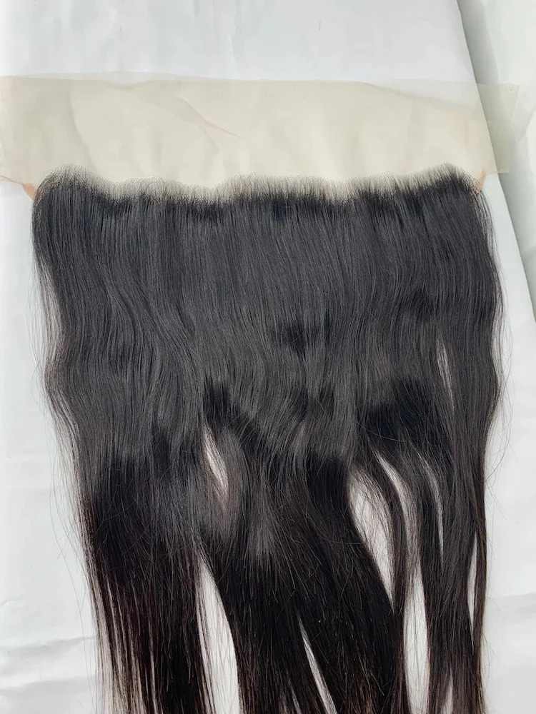 13X4 Indian Lace Frontal 100% Raw Indian Unprocessed Straight Hair