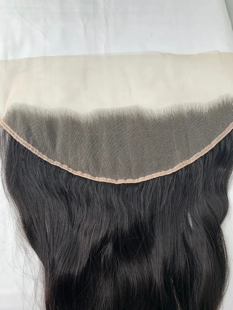 13X4 Indian Lace Frontal 100% Raw Indian Unprocessed Straight Hair