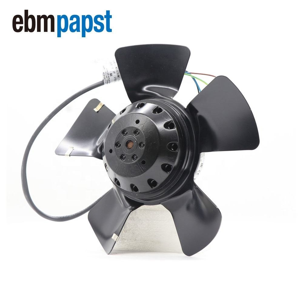 ebmpapst A2D210-AA10-17 400V AC 130W 3250RPM 210mm Ball Bearing Siemens 1PH713 Series Spindle Servo Motor Axial Cooling Fan